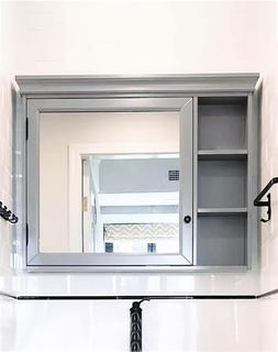 পাতলা পাতলা কাঠ মিরর ক্যাবিনেট GGMC13